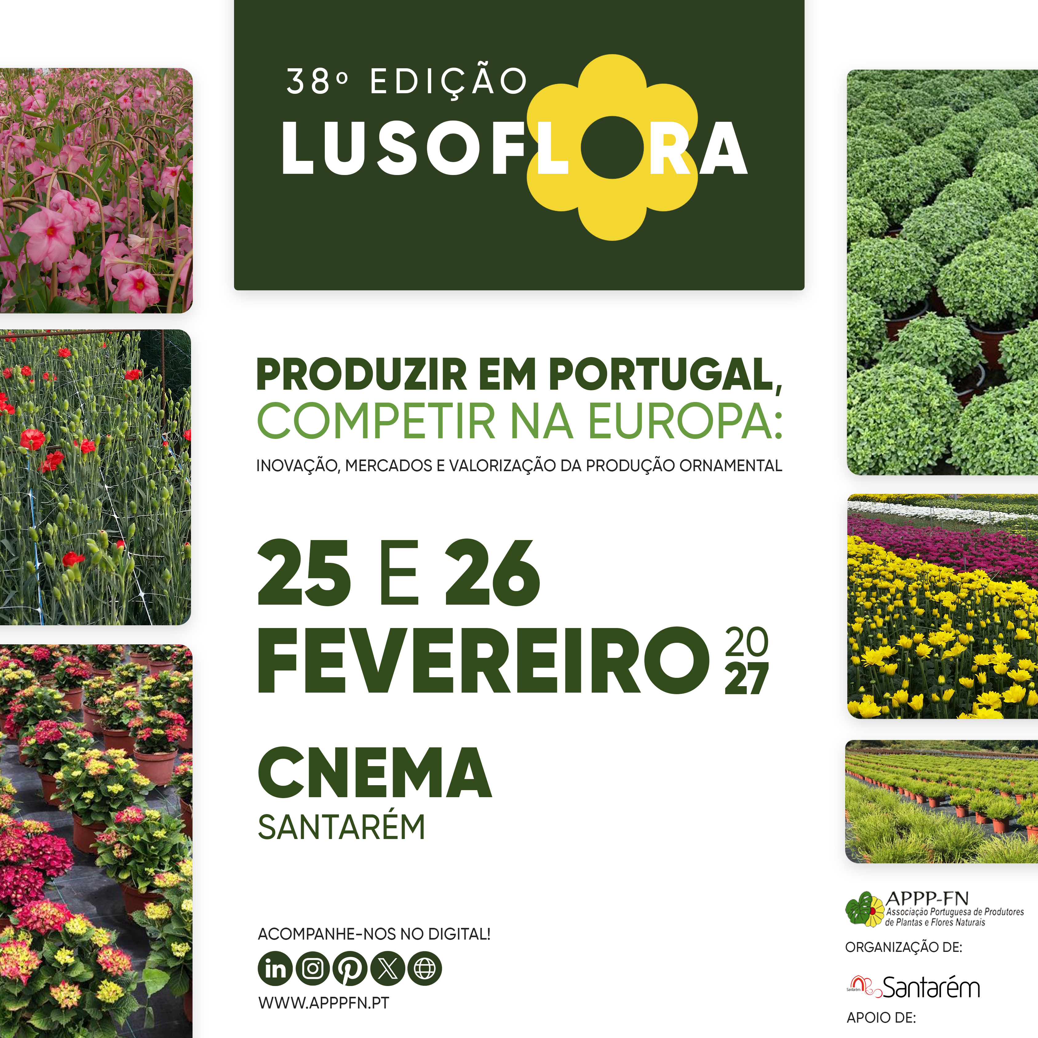 Feira LUSOFLORA 2027 -25 e 26 de fevereiro